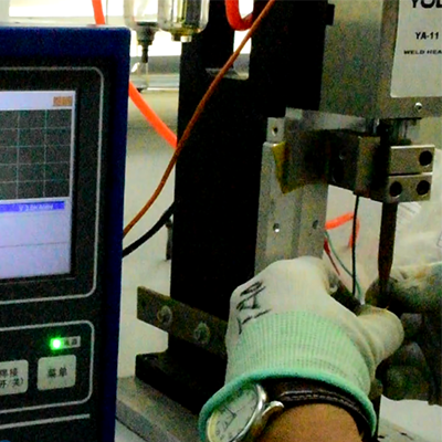 電感漆包線(xiàn)與銅端子點(diǎn)焊連接